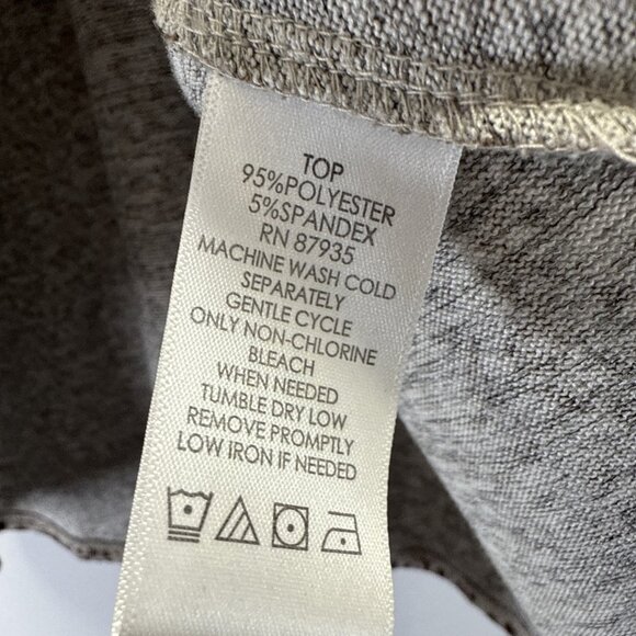 LOGO Lori Goldstein Women's Top Size Large Animal Leopard 3/4 Sleeve Pullover - Picture 5 of 7